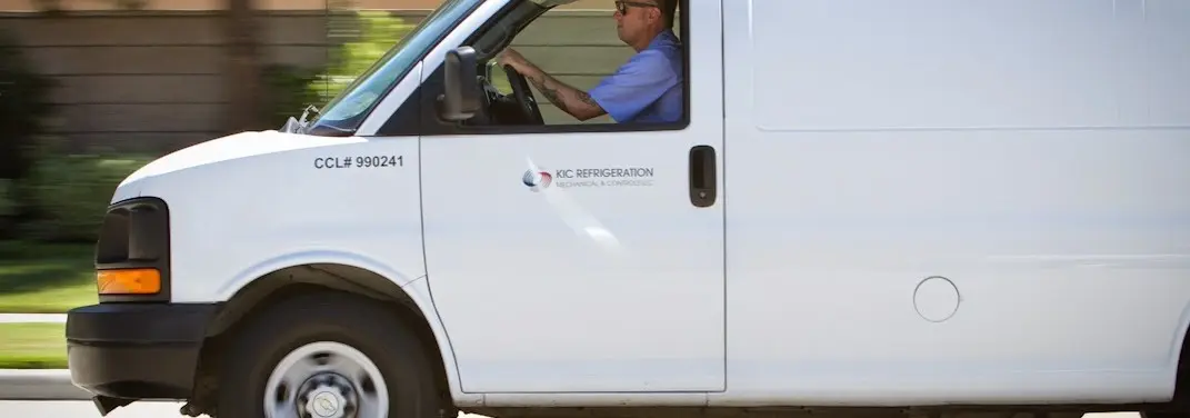 KIC Refrigeration service vehicle serving Brownwood area